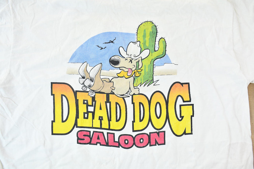 Vintage 1990s Dead Dog Saloon Myrtle Beach South Carolina Souvenir Single Stitch Graphic Travel T-Shirt