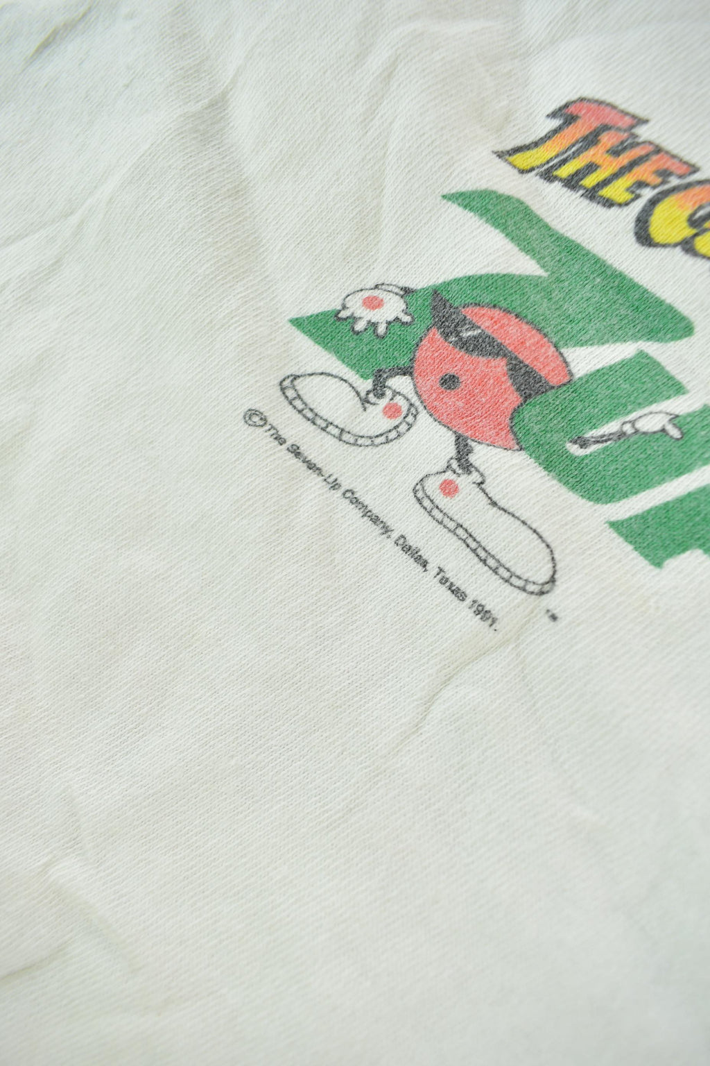 Vintage 1991 7up The Cool Spot Promo Graphic T Shirt
