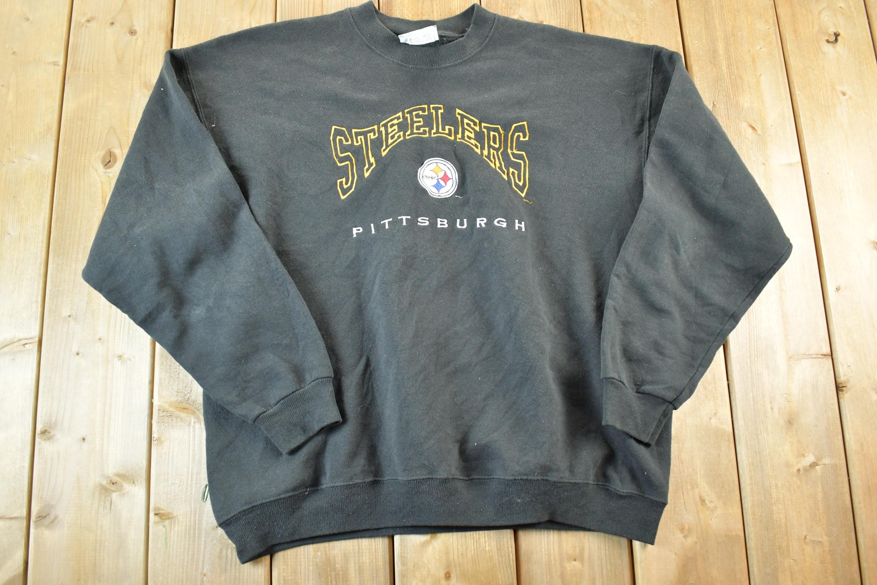 Vintage 1990s Pittsburgh Steelers NFL Crewneck Sweatshirt Mens XL