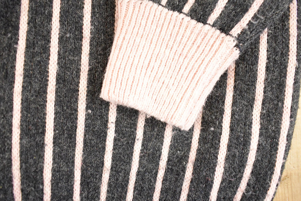 Vintage 1990s Altitude Striped Knit Crewneck Sweater Womens L /