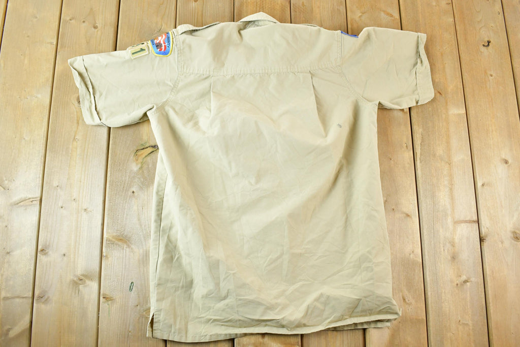 Vintage 1990s Boy SCouts Of America Button Up Shirt Men's L