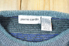 Vintage 1990s Pierre Cardin Pattern Knit Crewneck Sweater