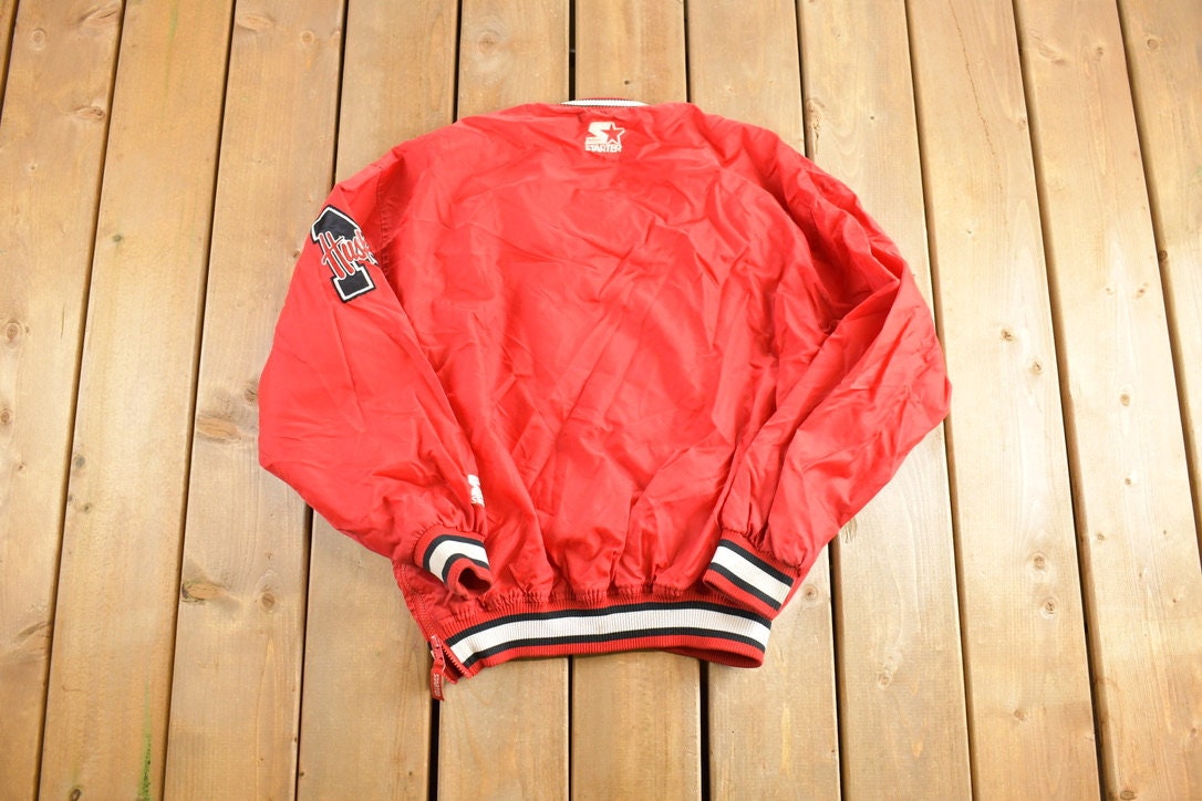 Vintage 1990s University of Nebraska Starter Windbreaker Jacket