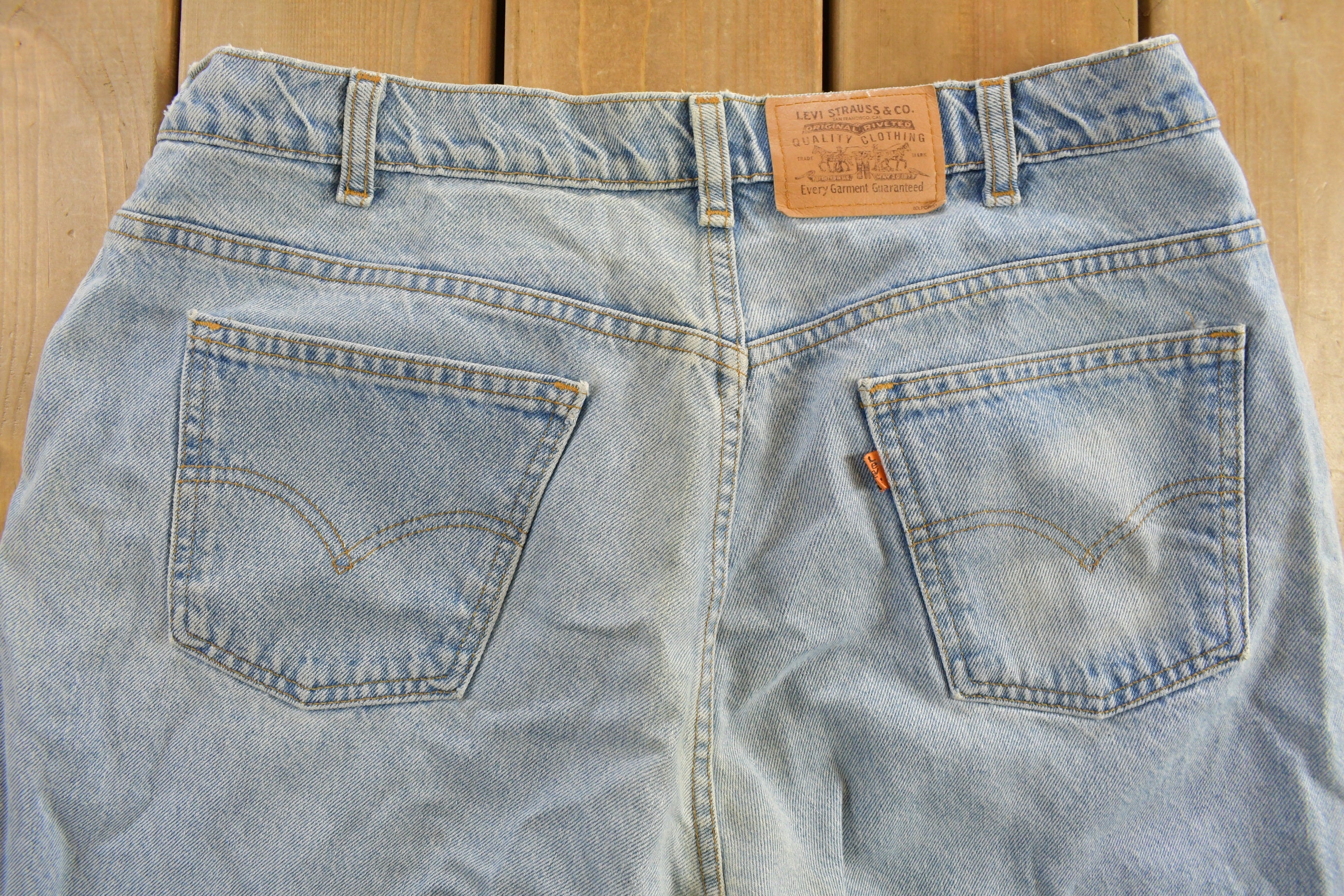 Vintage 1990s Levi's Orange Tab Denim Jeans Size 36 x 30