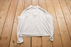 Vintage 1990s Patagonia Blank Grey Zip Up Turtleneck Sweater