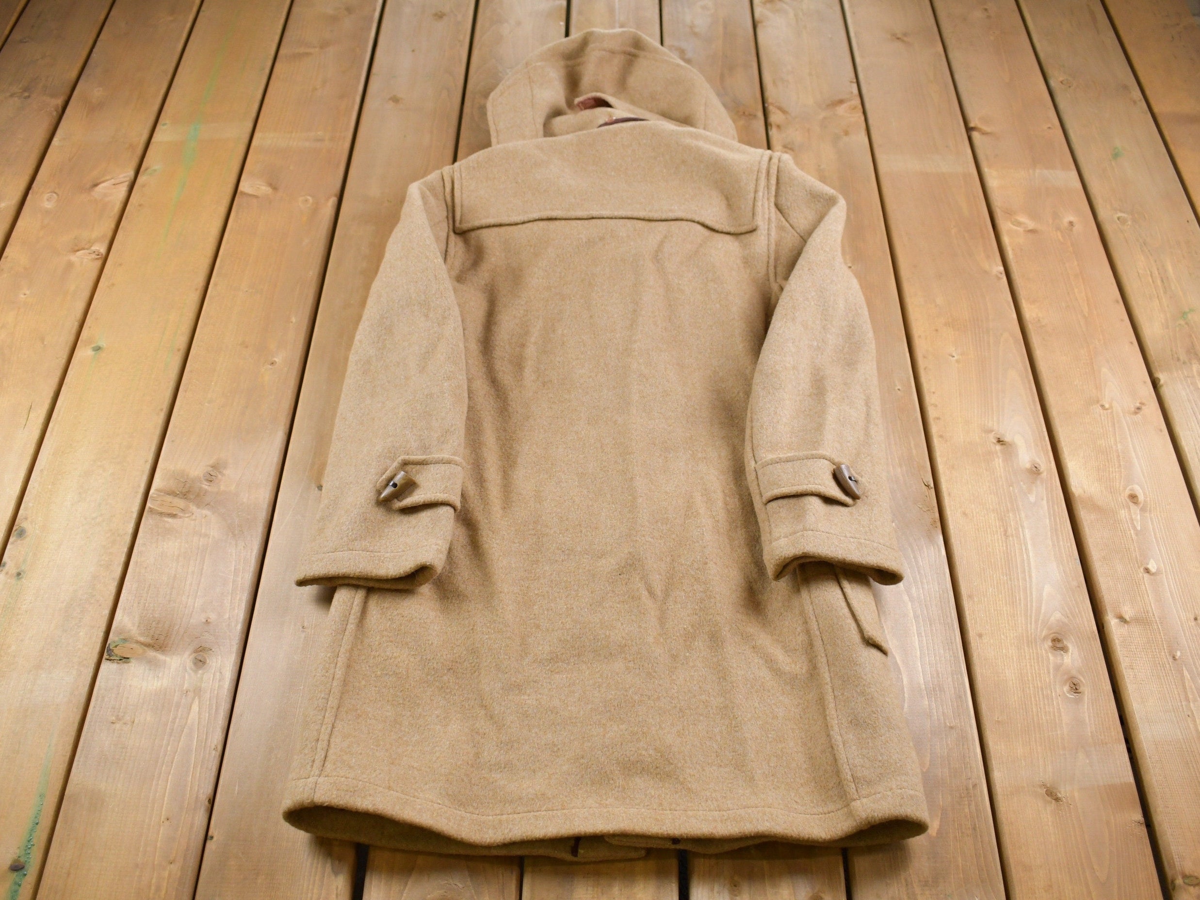 Vintage 1980s Sears Men's Wool Toggle Coat