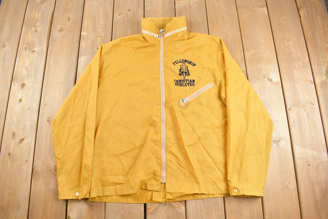 Vintage 1970s Fellowship of Christian Athletes Windbreaker Jacket