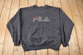 Vintage 1990s FILA Embroidered Crewneck Sweatshirt Made In Canada Size XL