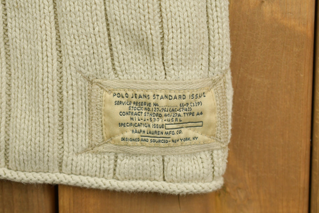 Vintage 1990s Polo Jeans Knit Mockneck Sweater