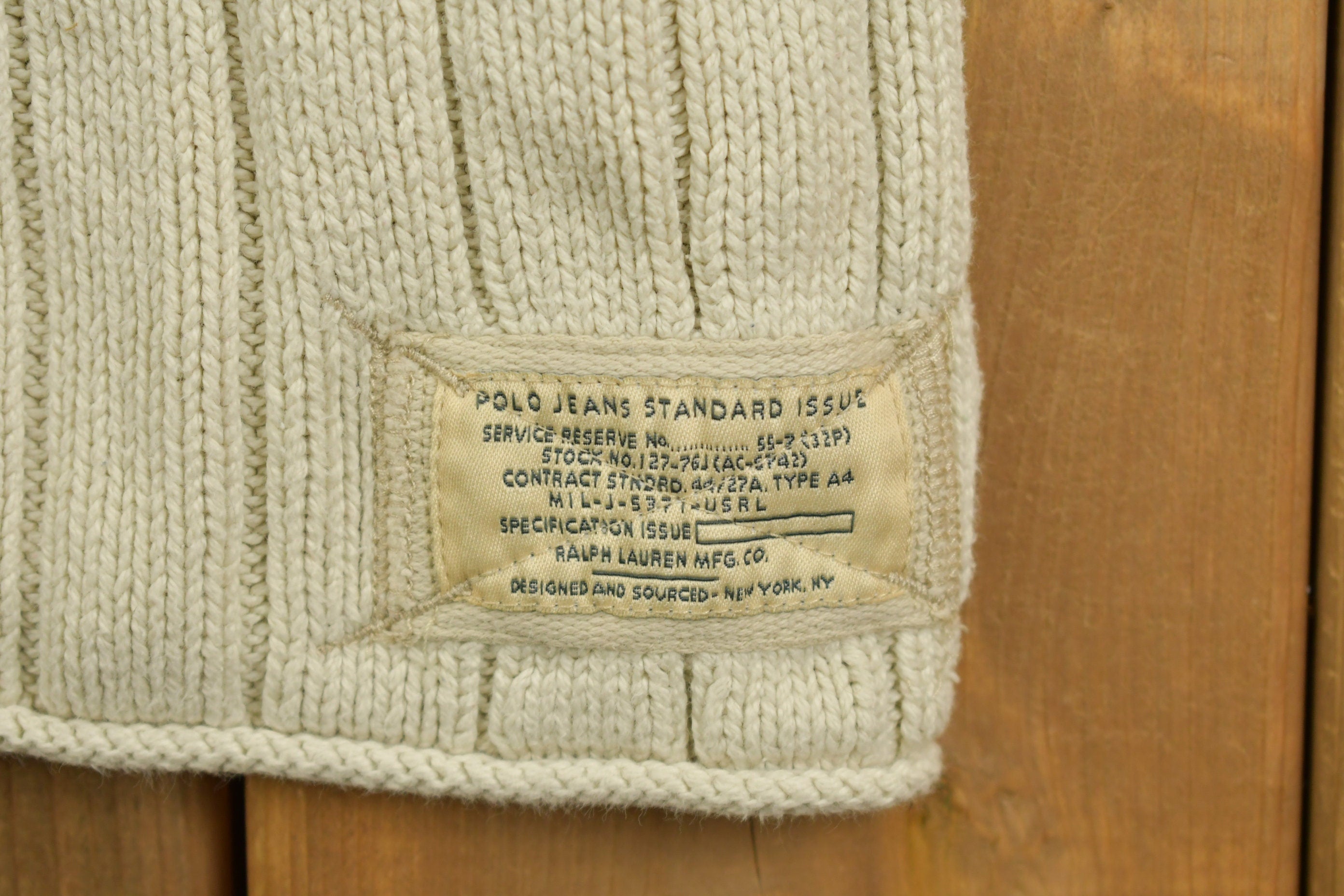 Vintage 1990s Polo Jeans Knit Mockneck Sweater