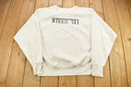 Vintage 1990s University Of Minnesota Nordic Ski Collegiate Crewneck  Embroidered  Sportswear  Americana