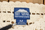 Vintage 1990s Women's Rey Wear White Hand Knit Bolivian Cardigan Sweater