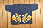 Vintage 1990s I.K.L Knitted Cardigan Sweater