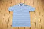 Vintage 1980s Par Four Sportswear Striped Collared Polo Shirt