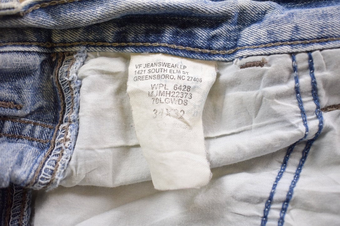 Vintage 1970s Distressed Wrangler Denim Jeans Size 34 x 30