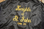 Vintage 1980s Knights Of St John Comm 281 Satin Jacket