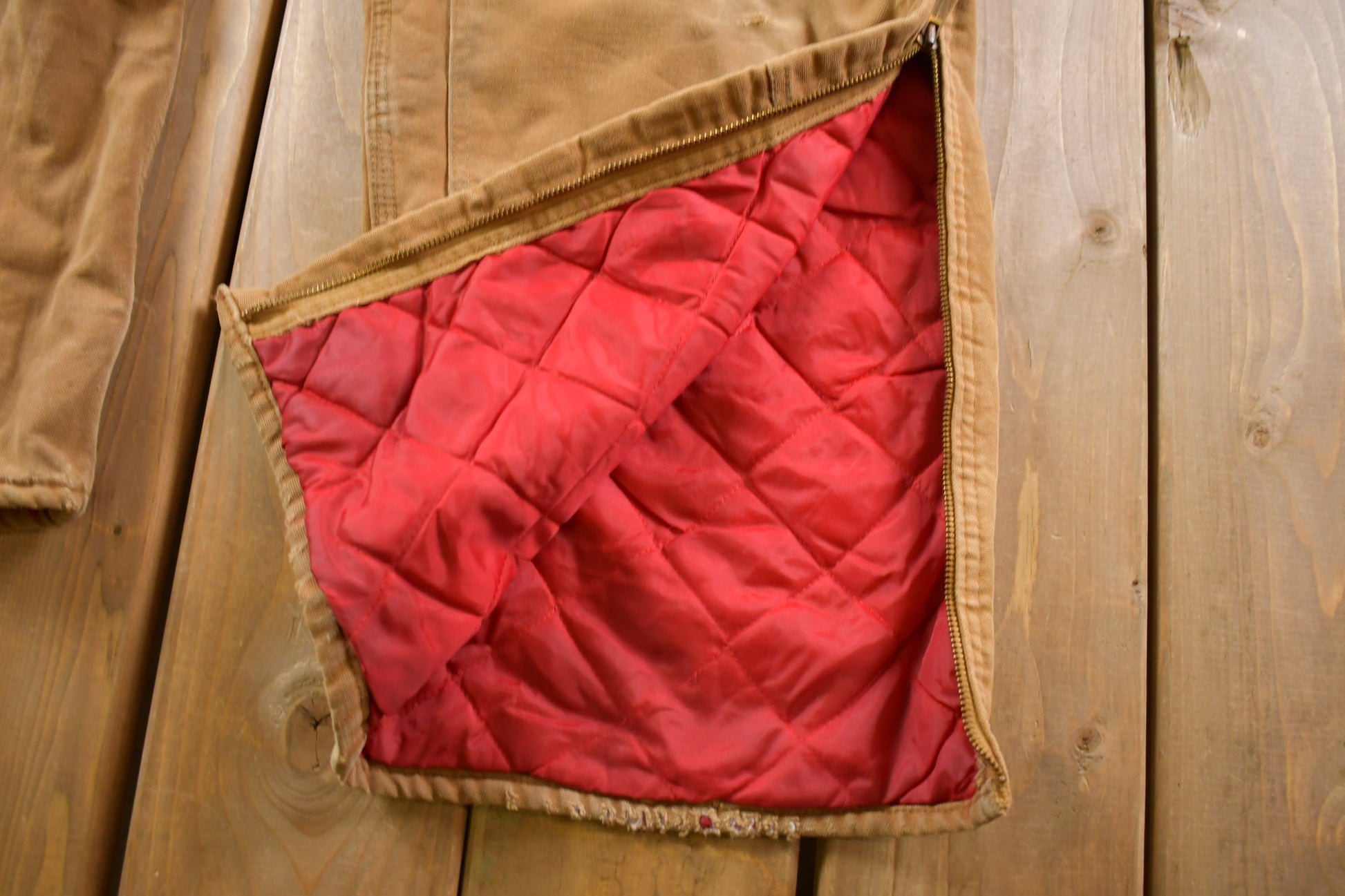 Vintage 1970s Carhartt Double Knee Canvas Overalls Size Medium