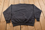 Vintage 1990s Bike Blank Black Crewneck Sweatshirt