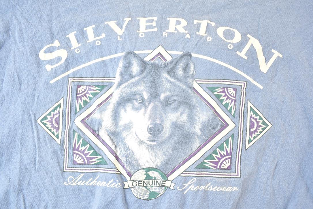 Vintage 1990s Silverton Colorado Big Wolf Souvenir T-Shirt Men's L