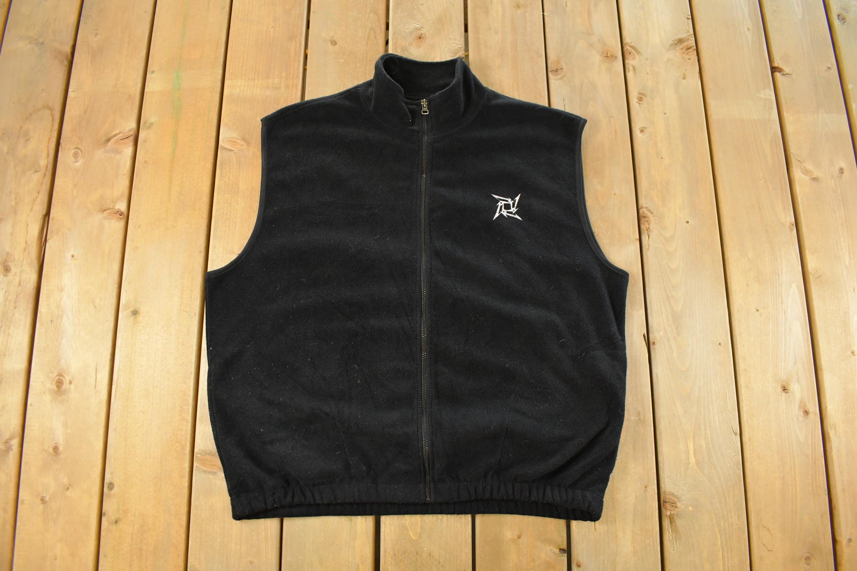 Vintage 1994 Metallica Ninja Star Full Zip Fleece Sweater Men's XL