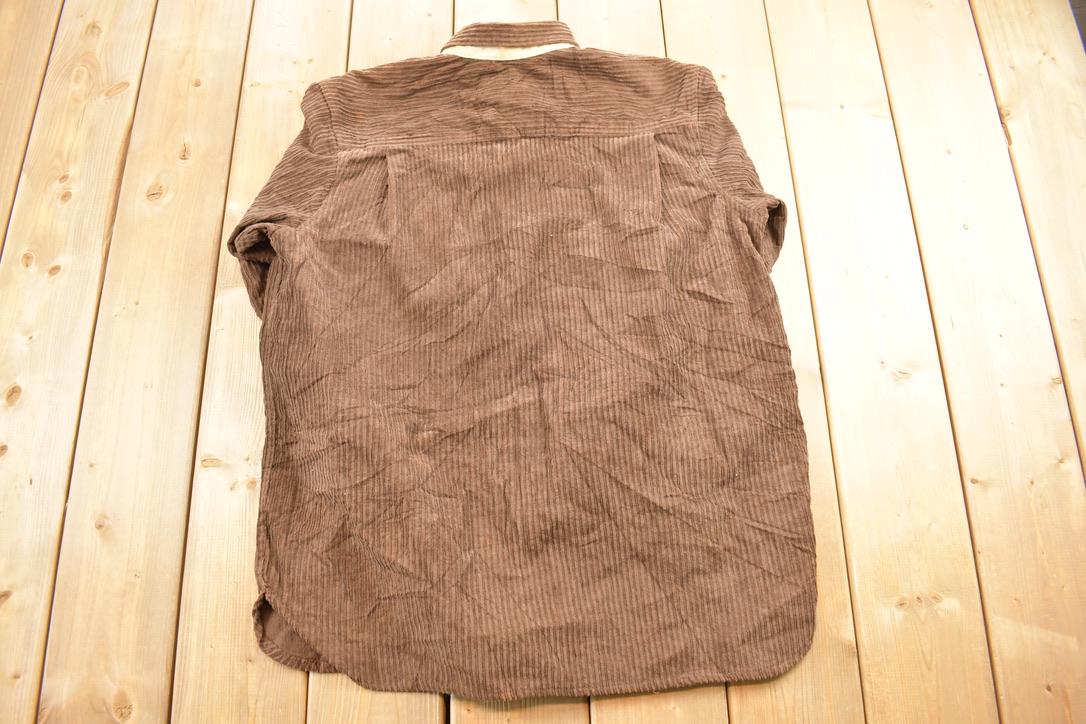 Vintage 90's Claybrooke Outdoors Corduroy Button Up Shirt