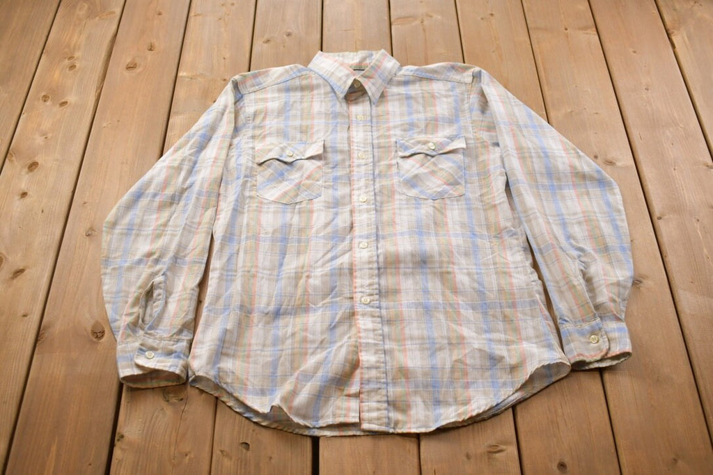 Vintage 1990s Levi's Button Up Plaid Shirt