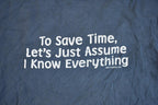 Vintage 1990s I Know Everything Souvenir T-Shirt
