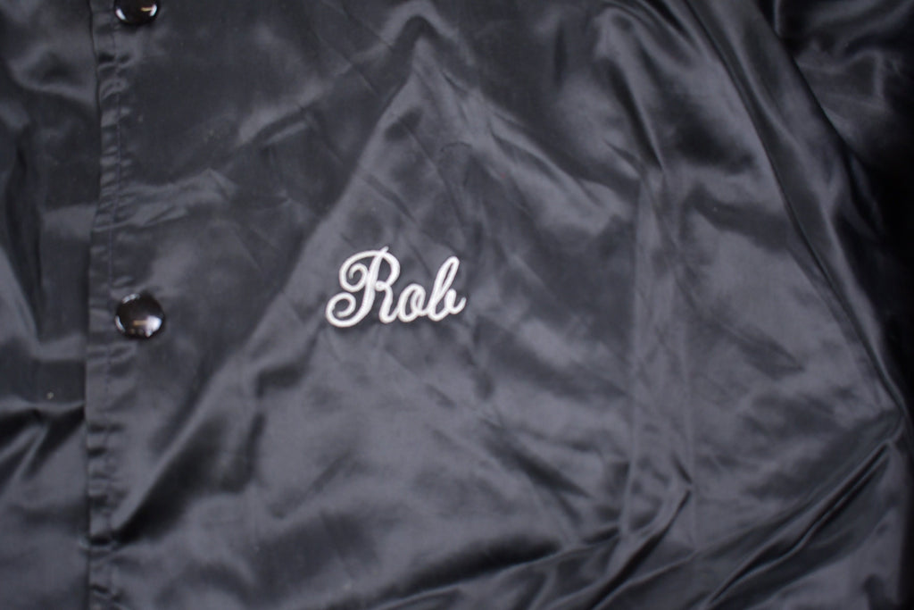 Vintage 1980s Latempio Shoe Repair Satin Bomber Jacket