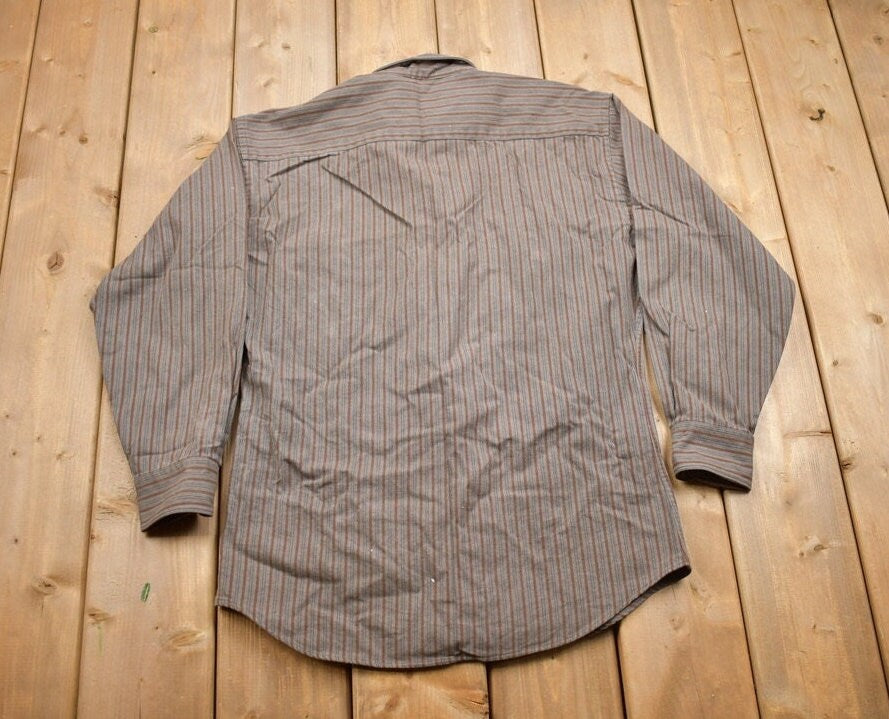 Vintage 1990s Calvin Klein Striped Button Up Shirt