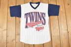 Vintage 1992 Minnesota Twins Logo 7 MLB T-Shirt Men's M