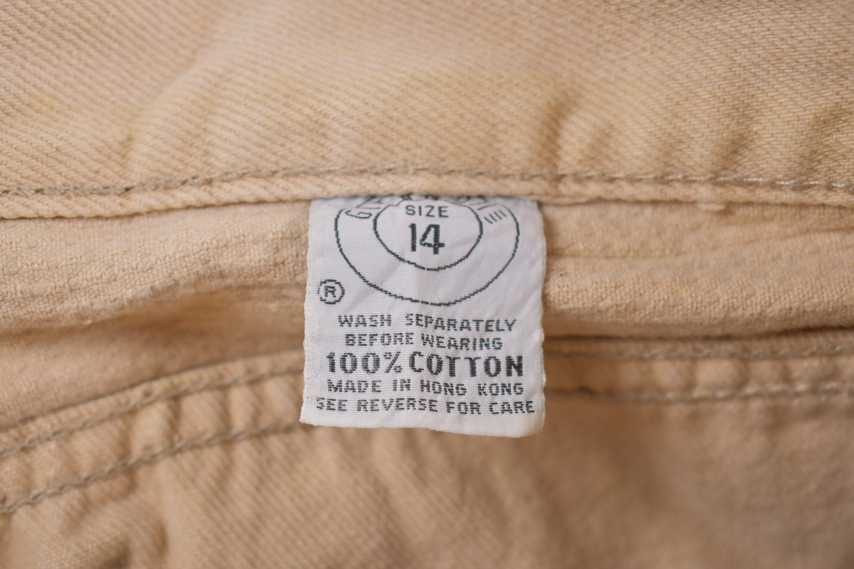 Vintage 1990's Gitano Beige Pants 30 x 26