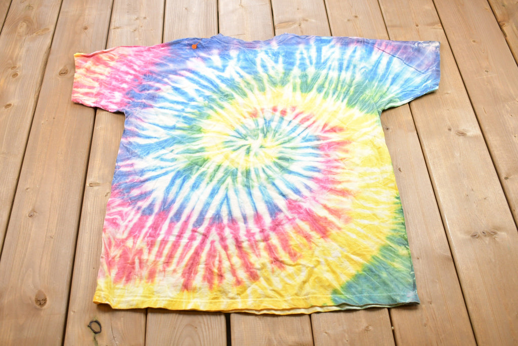 Vintage 1990s Las Vegas Embroidered Tie-Dye T-Shirt