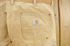 Vintage 1990s Carhartt Distressed Sun Faded Double Knee Pants Men's 34 x 29