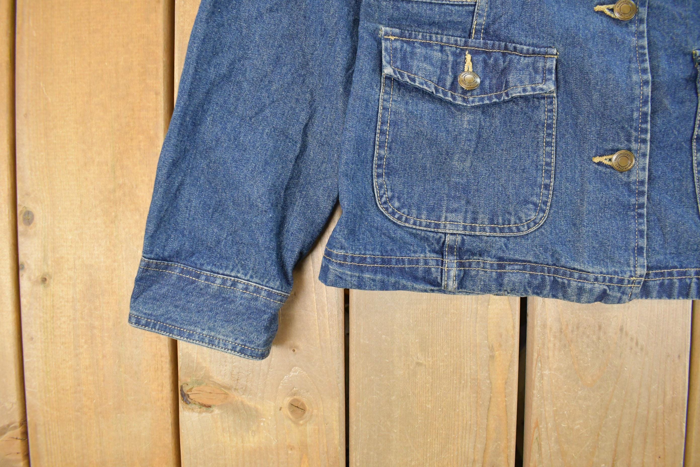 Vintage 1990s North Crest Denim Jean Jacket Women's Medium