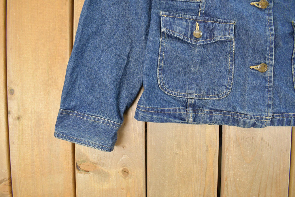 Vintage 1990s North Crest Denim Jean Jacket Women's Medium