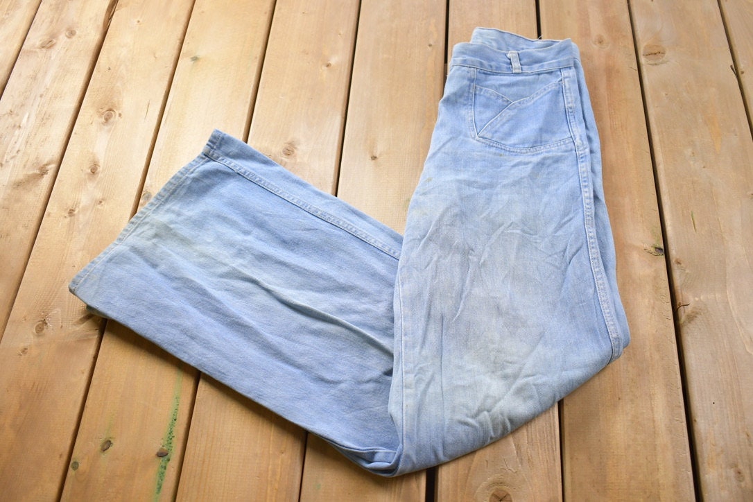 Vintage 1970s FoxMoor Bell Bottom Jeans Size 28 x 32.5
