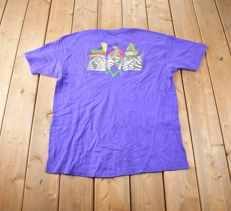 Vintage 1990s Ski Tahoe Travel T Shirt Made In USA Size XL
