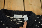 Vintage 1990s Collectif Hand Knit Abstract Pattern Wool Crewneck Sweater Adult Large