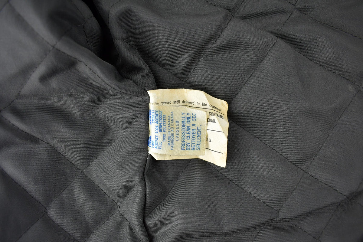 Vintage 1990s Leather Attic Genuine Leather Biker Jacket Made In Canada