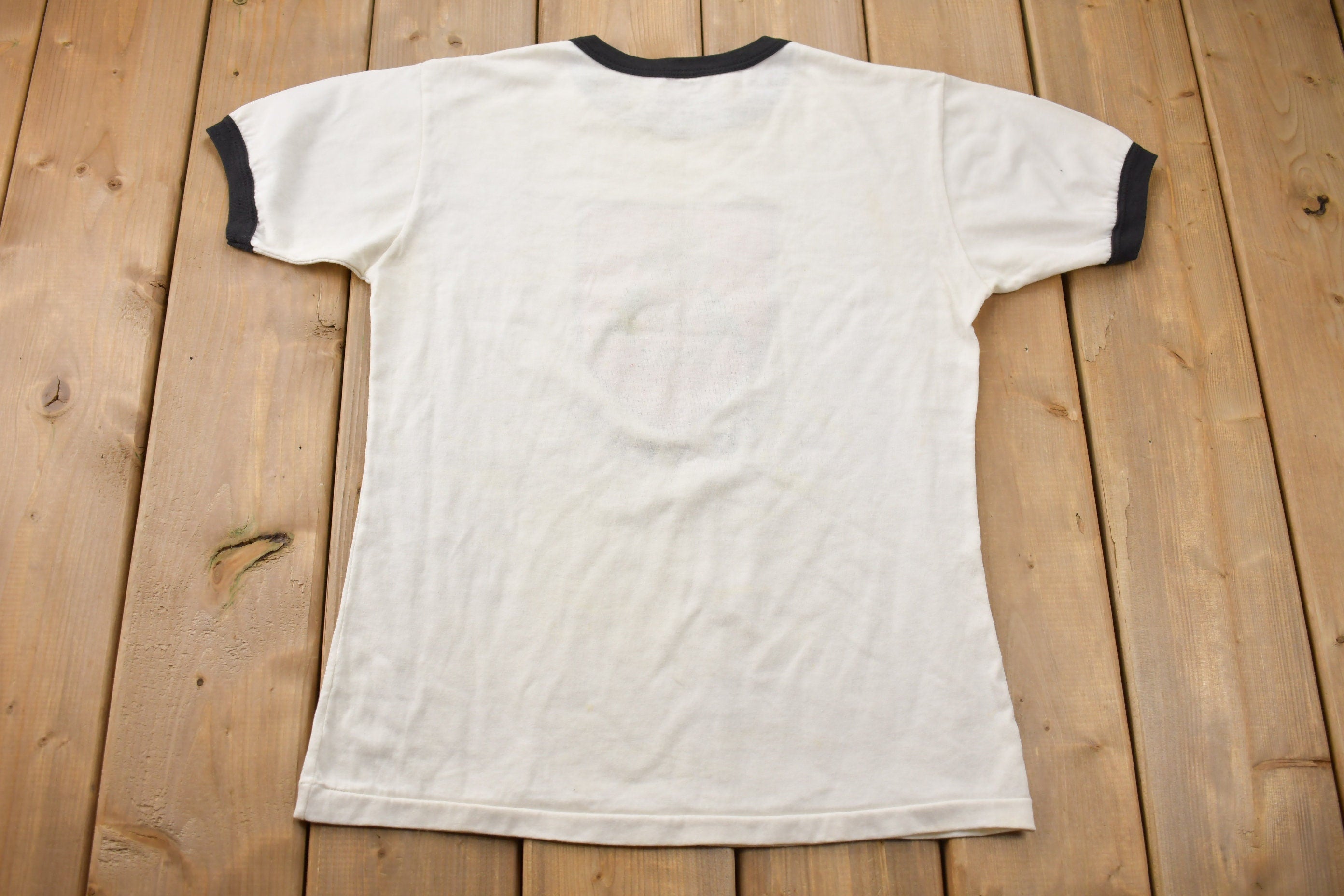 Vintage 1985 University of New Brunswick Collegiate Ringer T-Shirt