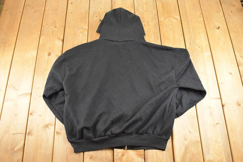 Vintage 1990s Mac Gregor Full Zip Hoodie Streetwear Blank Sweatshirt Men's L / 90's Sun Faded Thrashed Boxy Fit Streetwear Sweater