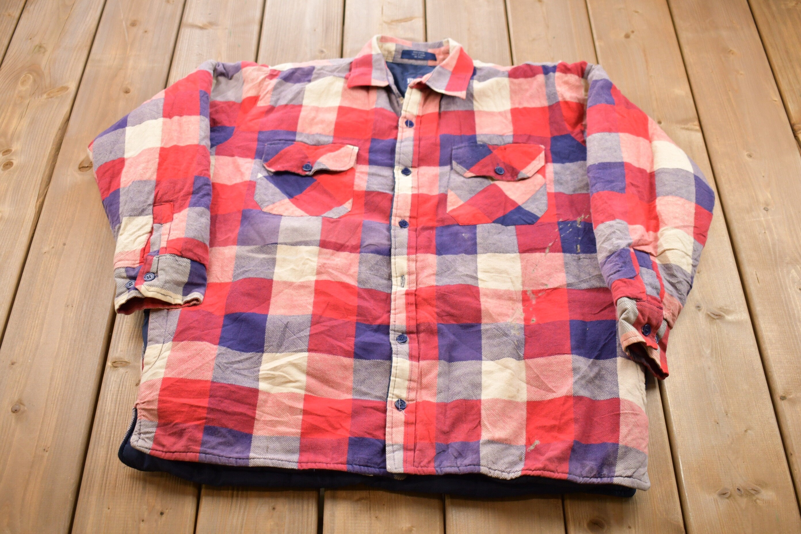 Vintage 1990s Big Yank Plaid Button Up Shirt
