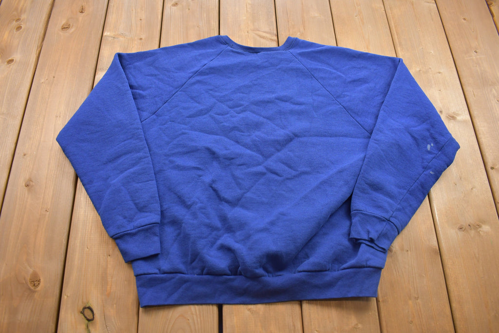 Vintage 1980s Blank Raglan Crewneck Sweatshirt