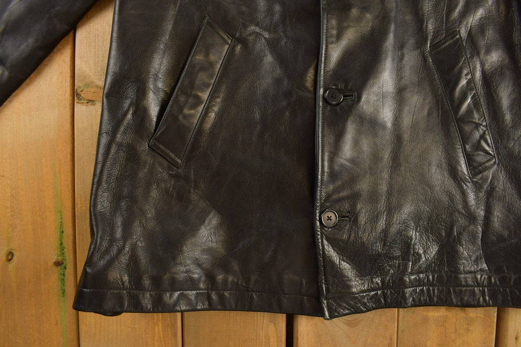 Vintage 1990s Roundtree & Yorke Leather Coat