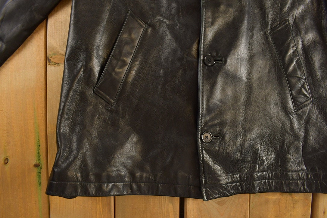 Vintage 1990s Roundtree & Yorke Leather Coat