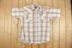 Vintage 1990s Western Plaid Button Up Shirt