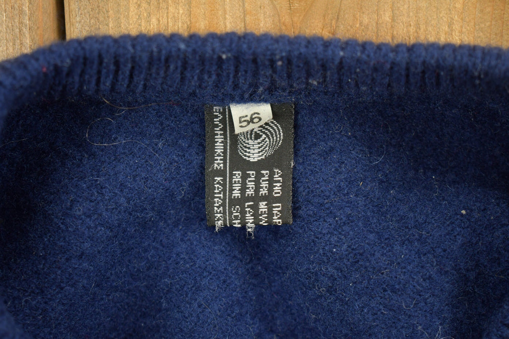 Vintage 1970s Argyle Crewneck Sweater