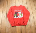 Vintage 1990s Merry Christmas Puppy Crewneck Sweater