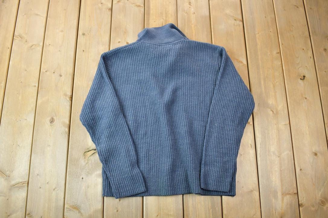 Vintage 1990s Boutique Tricots Knit Colaared Sweater /