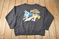 Vintage 1993 Harley Davidson Looney Tunes Crewneck Sweater Made IN USA